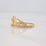 Anillo Tiara 15s 1.8g / T7 Oro Amarillo 18K