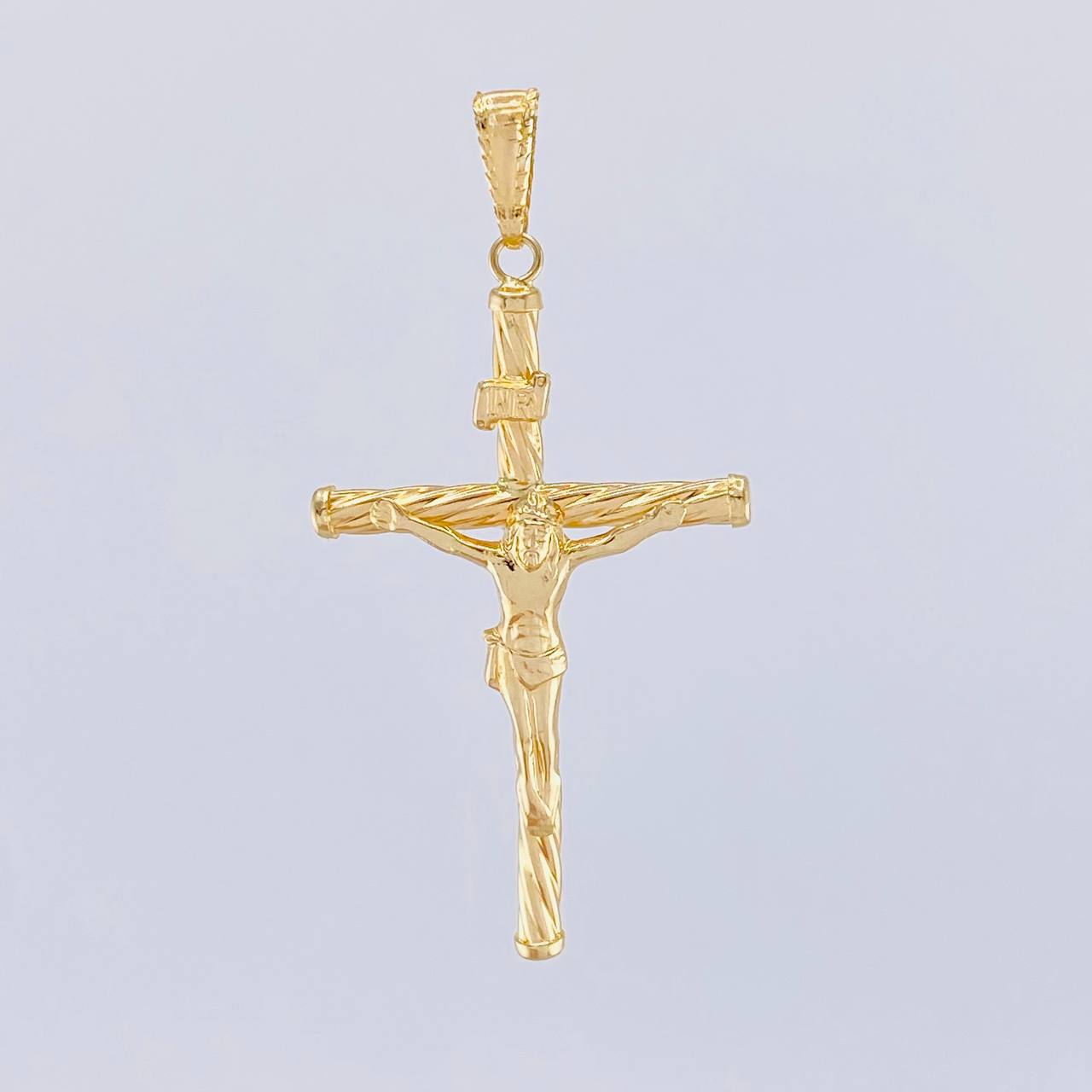 Dije Cruz Cristo 1.6g / 2 in Oro Amarillo 18K