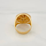 Anillo Corona Móvil 10.45g / T11 Dos Oros Amarillo Blanco 18K