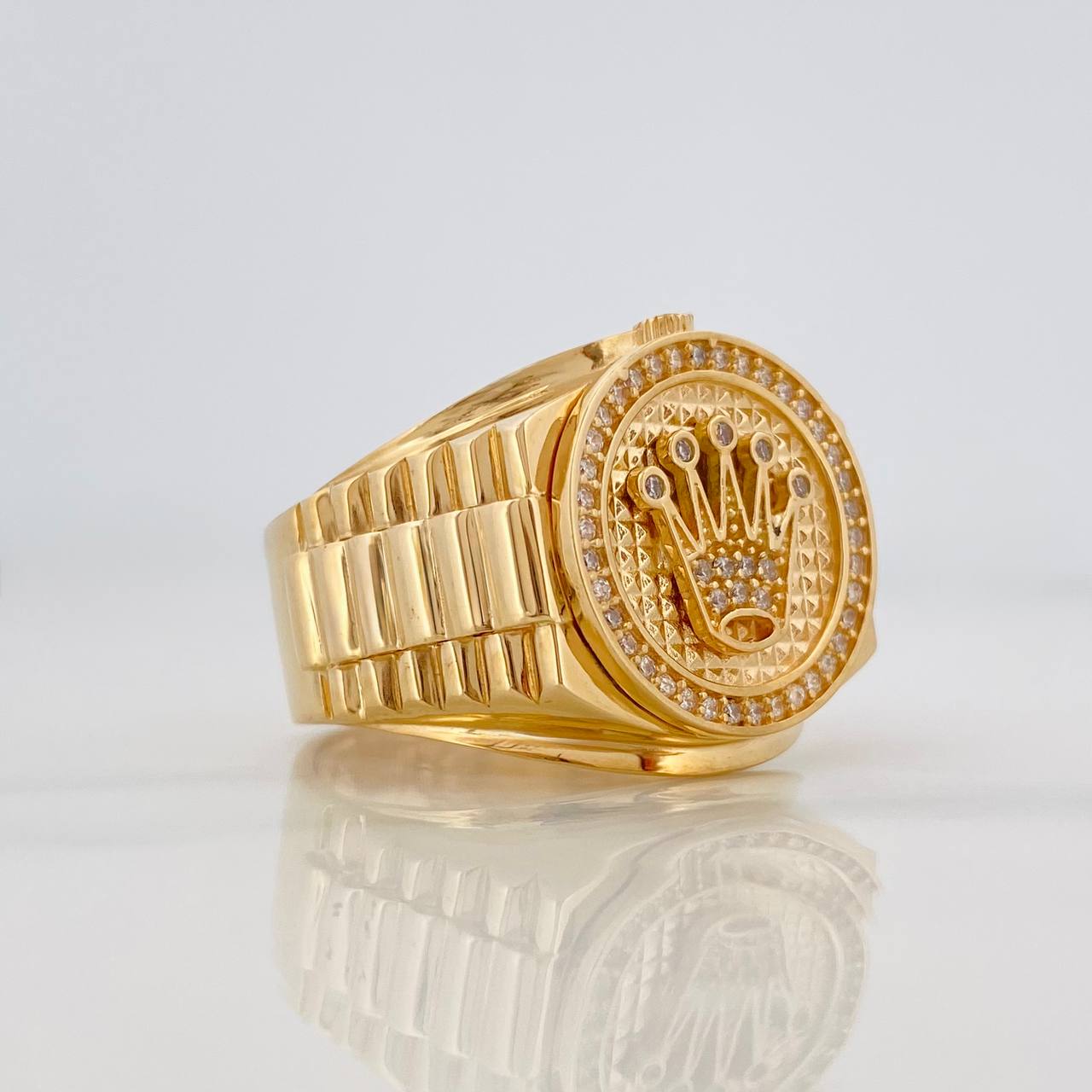 Anillo Corona 9.6g / T11 1/2 Oro Amarillo 18K