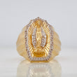 Miraculous Virgin Ring 9.35g / T9 Two Golds Yellow White 18K