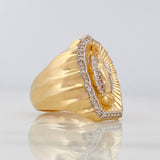 Miraculous Virgin Ring 9.35g / T9 Two Golds Yellow White 18K