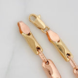 Rustic Bracelet Adije 4.35g / 6 3/4 in / 3.4mm Three Golds 18K