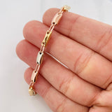 Rustic Bracelet Adije 4.35g / 6 3/4 in / 3.4mm Three Golds 18K