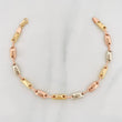 Rustic Bracelet Adije 4.35g / 6 3/4 in / 3.4mm Three Golds 18K