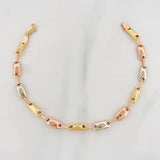 Rustic Bracelet Adije 4.35g / 6 3/4 in / 3.4mm Three Golds 18K