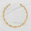 Rustic Bracelet Rhombuses 5g / 7 3/4 in / 3.7mm Yellow Gold 18K