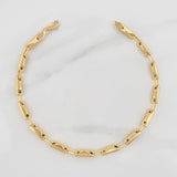 Rustic Bracelet Rhombuses 5g / 7 3/4 in / 3.7mm Yellow Gold 18K