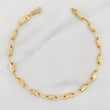 Rustic Bracelet Barrel Eclipse 4.35g / 8 1/4 in / 3.5mm Yellow Gold 18K
