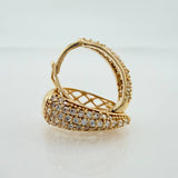 Candongas Daly Basteada 2.5gr / 1/2 in / Oro Amarillo 18K &