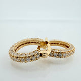 Dense Hoop Earrings 3.35gr / 3/4 in / Yellow Gold 18K &