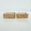 Candongas Cuadradas 7.6gr / 3/4 in / Oro Amarillo 18K $