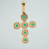 Dense Cross Pendant 3gr / 1 1/2 in / Yellow Gold 18K $