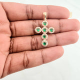 Dense Cross Pendant 3gr / 1 1/2 in / Yellow Gold 18K $