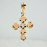 Dije Cruz Trebol 4.5gr / 1 1/2 in / Tres Oros Nac.Esp. 18K $