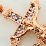 Dije Cruz Cristo Ancla 6.85gr / 1 1/2 in / Oro Rosa 18K $