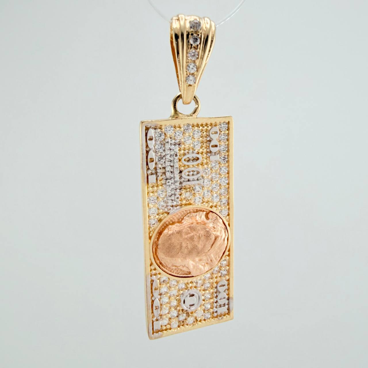 Dije One Dólar 3.5gr / 1 1/2 in / Tres Oros 18K $