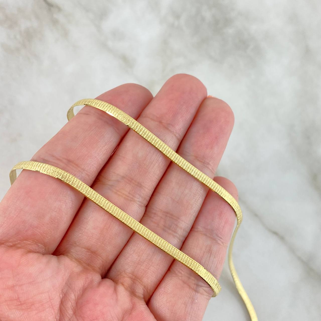 Herringbone Chain Diamond Cut 6.5gr / 45cm / 2.9mm Yellow Gold +3 ©