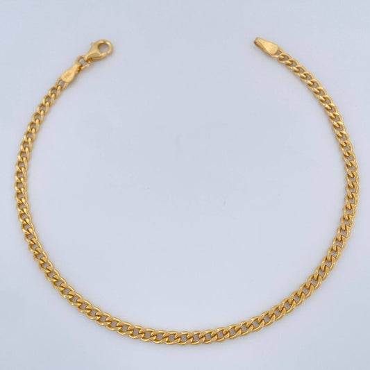 Pulso Cubana 2.55gr / 7 1/2 in / Oro Amarillo +1 18K &