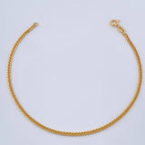 Franco Bracelet 2.3gr / 7 1/2 in / 18K Gold +3