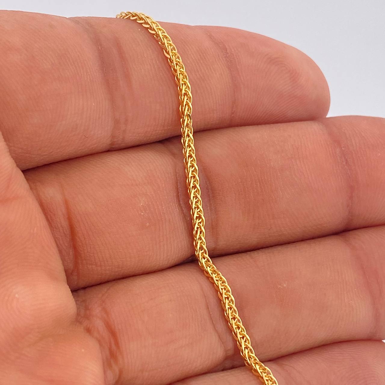Franco Bracelet 2.3gr / 7 1/2 in / 18K Gold +3