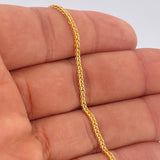 Pulso Franco 2.2gr / 7 1/2 in / Oro Amarillo +3 18K &