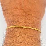 Franco Bracelet 2.3gr / 7 1/2 in / 18K Gold +3