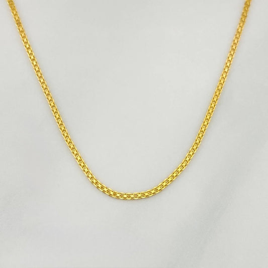 Cadena China 2g / 24 in / 1.05mm Oro Amarillo 18K