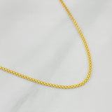 Cadena China 2g / 24 in / 1.05mm Oro Amarillo 18K