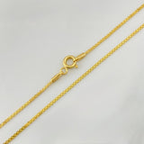 Cadena China 2g / 24 in / 1.05mm Oro Amarillo 18K
