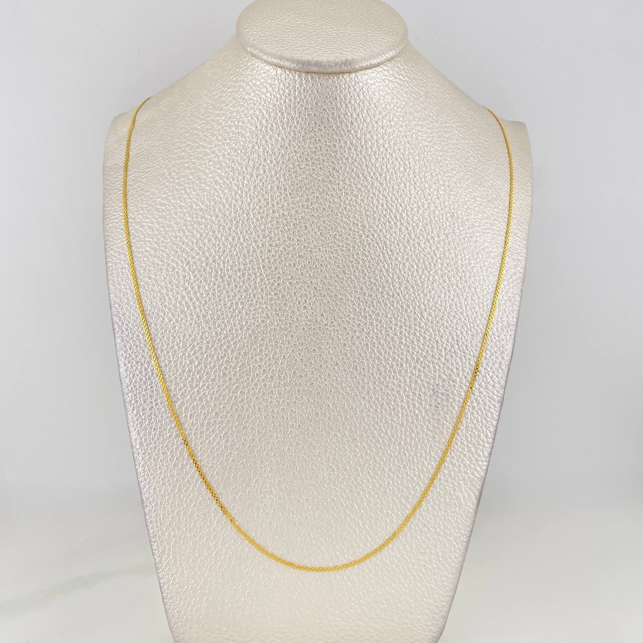 Cadena China 2g / 24 in / 1.05mm Oro Amarillo 18K