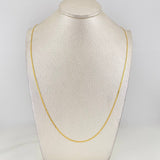 Cadena China 2g / 24 in / 1.05mm Oro Amarillo 18K