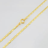 Cadena Escalera Plana 3.35g / 24 in / 1.87mm Oro Amarillo 18K