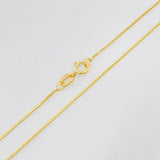 Cadena Veneciana 1.3g / 20 in / 0.6mm Oro Amarillo 18K