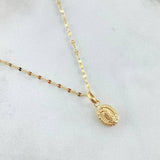 Chain Set and Pendant + Virgin Guadalupe 1.3gr / 19.7in / 18K Gold ©