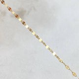 Chain and Pendant Set Flower Mirror + Miraculous Virgin 1.35gr / 18K Gold