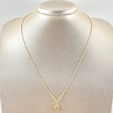 Singapore Chain and Pendant Set + Virgin Guadalupe Plain 1.95gr / 45cm / 18K Gold ©
