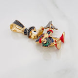 Pendant Duck Gun 10.45gr / 2 in / Two Golds Black Yellow 18K $
