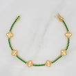 Tennis Clover Bracelet 13.6gr / 7 1/4 in / 18K Special National Yellow Gold $