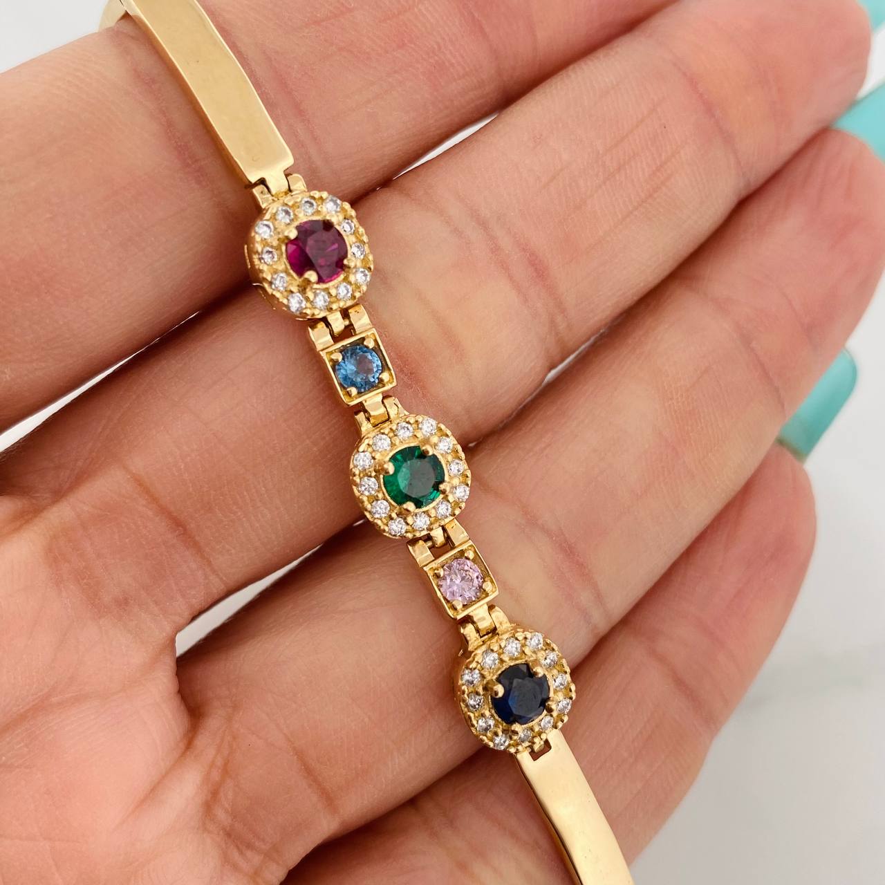 Dense Reticulated Bracelet 12.15gr / 7 1/4 in / 18K Yellow Gold $