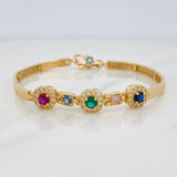 Dense Reticulated Bracelet 12.15gr / 7 1/4 in / 18K Yellow Gold $