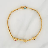Dense Reticulated Bracelet 12.15gr / 7 1/4 in / 18K Yellow Gold $