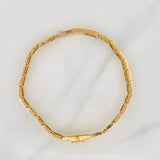 Reticulated Crown Belt Bracelet 21.85gr / 7 3/4 in / 18K Yellow Gold $