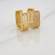 Candongas Cuadradas 6.4gr / 1/2 in / Oro Amarillo 18K %
