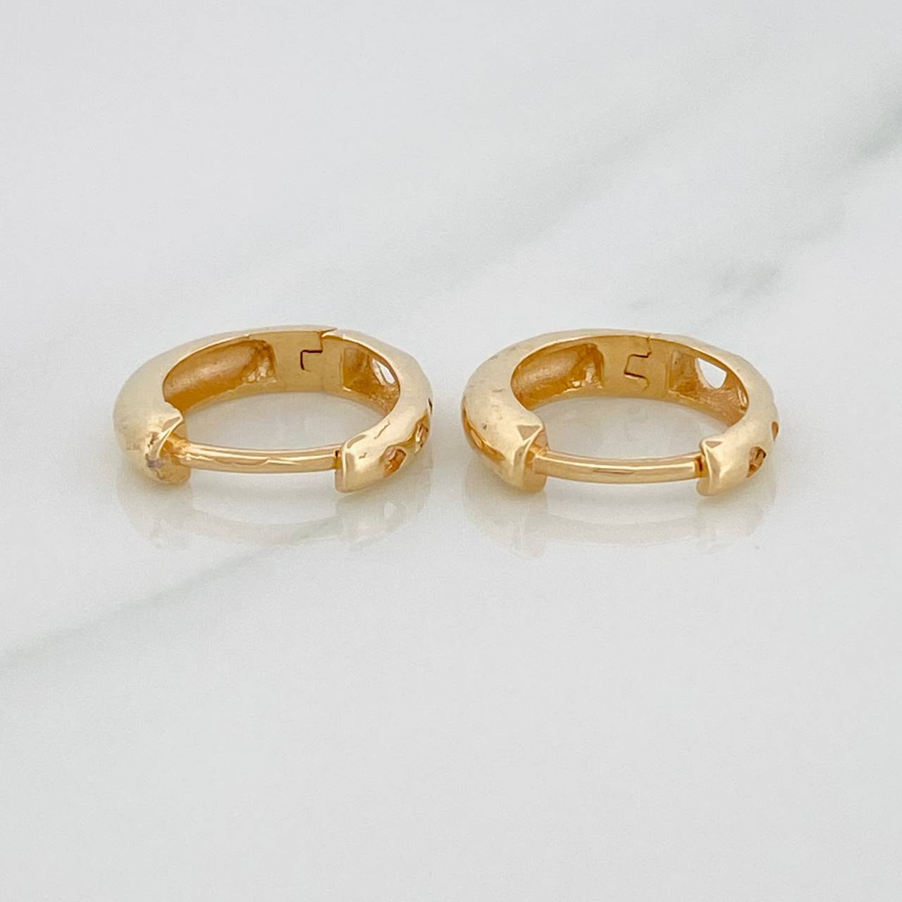 Tubular Hoop Earrings 1.65gr / 1/2 in / Yellow Gold 18K %