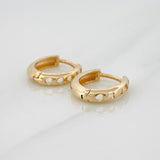 Tubular Hoop Earrings 1.65gr / 1/2 in / Yellow Gold 18K %