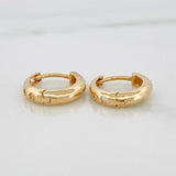 Tubular Hoop Earrings 1.65gr / 1/2 in / Yellow Gold 18K %