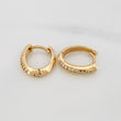 Candongas Linea Ovalada 2.15gr / 1/2 in / Oro Amarillo 18K %