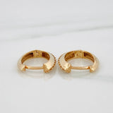 Candongas Linea Ovalada 2.15gr / 1/2 in / Oro Amarillo 18K %