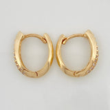 Candongas Linea Ovalada 2.15gr / 1/2 in / Oro Amarillo 18K %